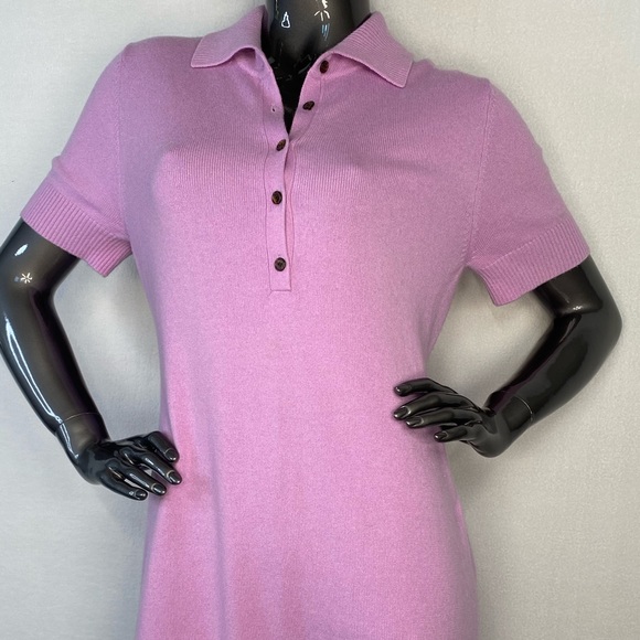 DIANE VON FURSTENBERG LILAC CASHMERE SWEATER DRESS - Picture 5 of 8